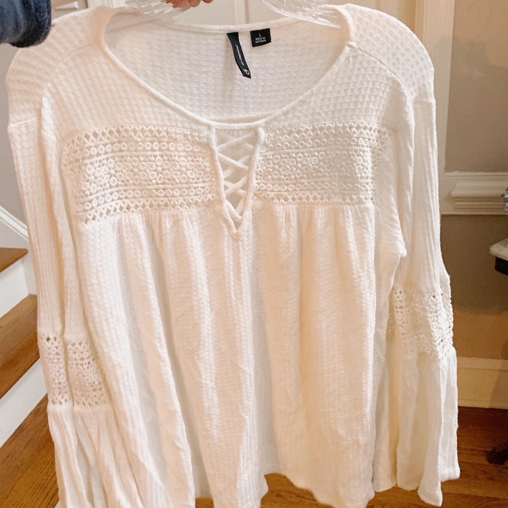 White Long Sleeve Blouse